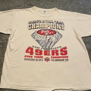 Vintage San Francisco 49ers Starter Shirt XL USA Super Bowl XXIX Champions 90s